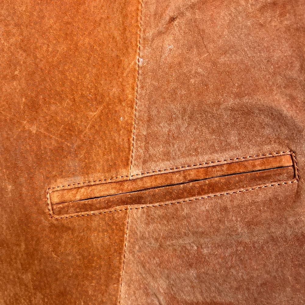 David New York Suede Leather Vest – Unisex Western Boho Prairie Festival - Picture 7 of 11